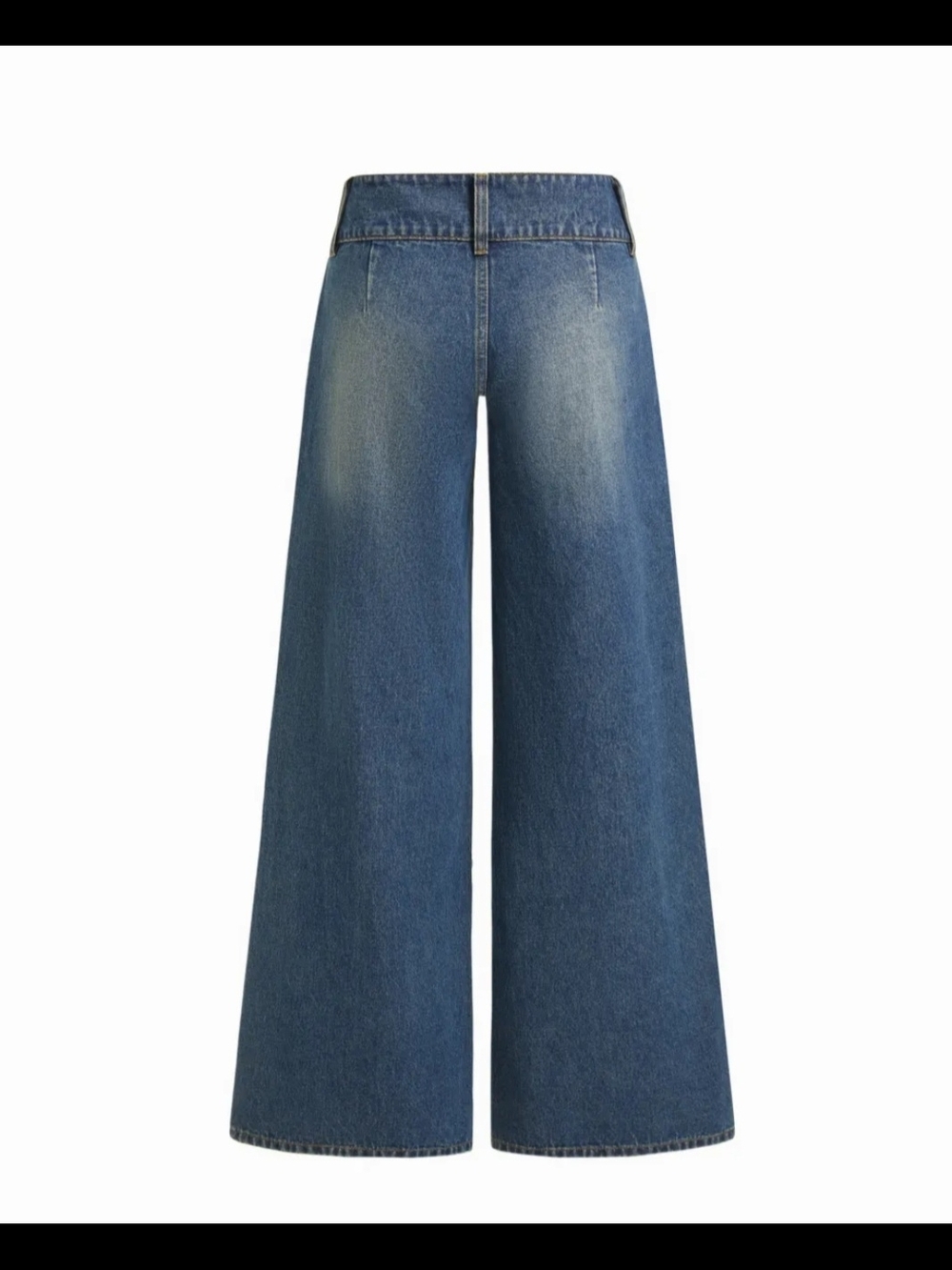 Cider Wide-Leg Denim Jeans in Faded Blue - Picture 2 of 7